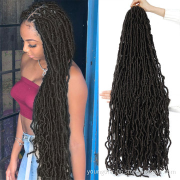 New Locs Crochet Braids Braiding Hair Extensions Faux Locs Crochet Braid Hair Distressed Locs Hair